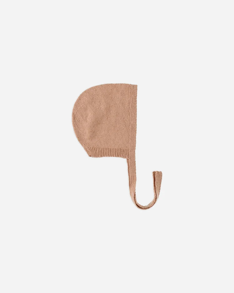 Knit Bonnet | Heathered Rose | Quincy Mae