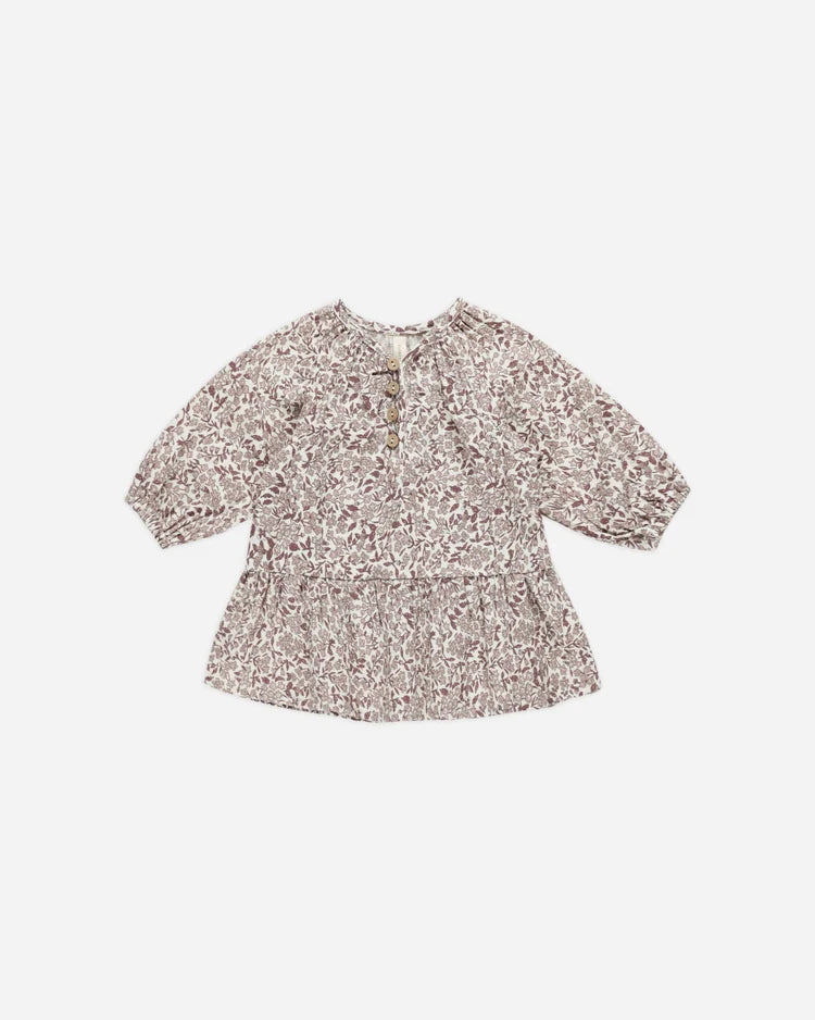 Lany Dress | Mauve Ditsy | Quincy Mae