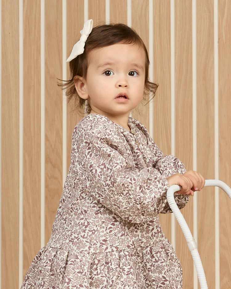 Lany Dress | Mauve Ditsy | Quincy Mae
