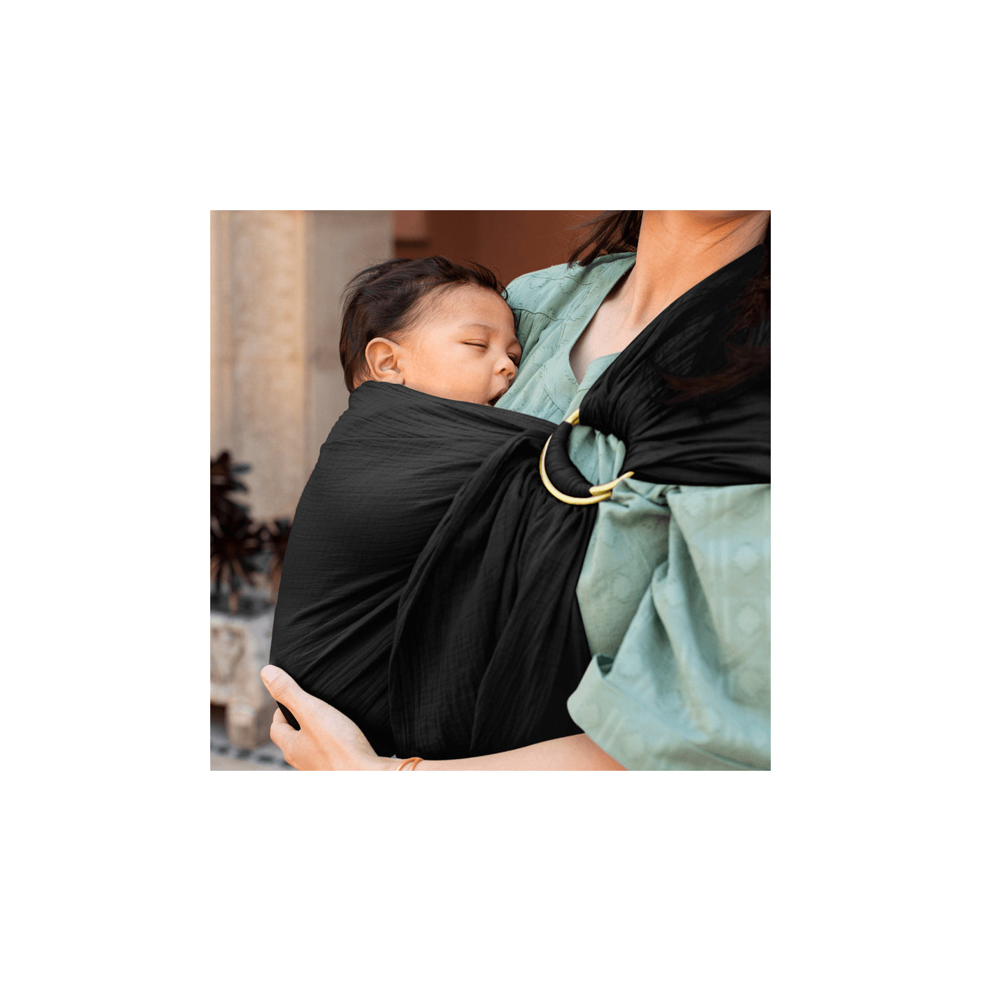 Ring Sling - Double Gauze - Onyx
