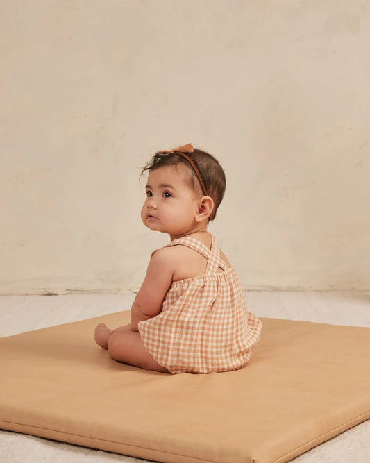 Penny Romper | Quincy Mae | Melon Gingham