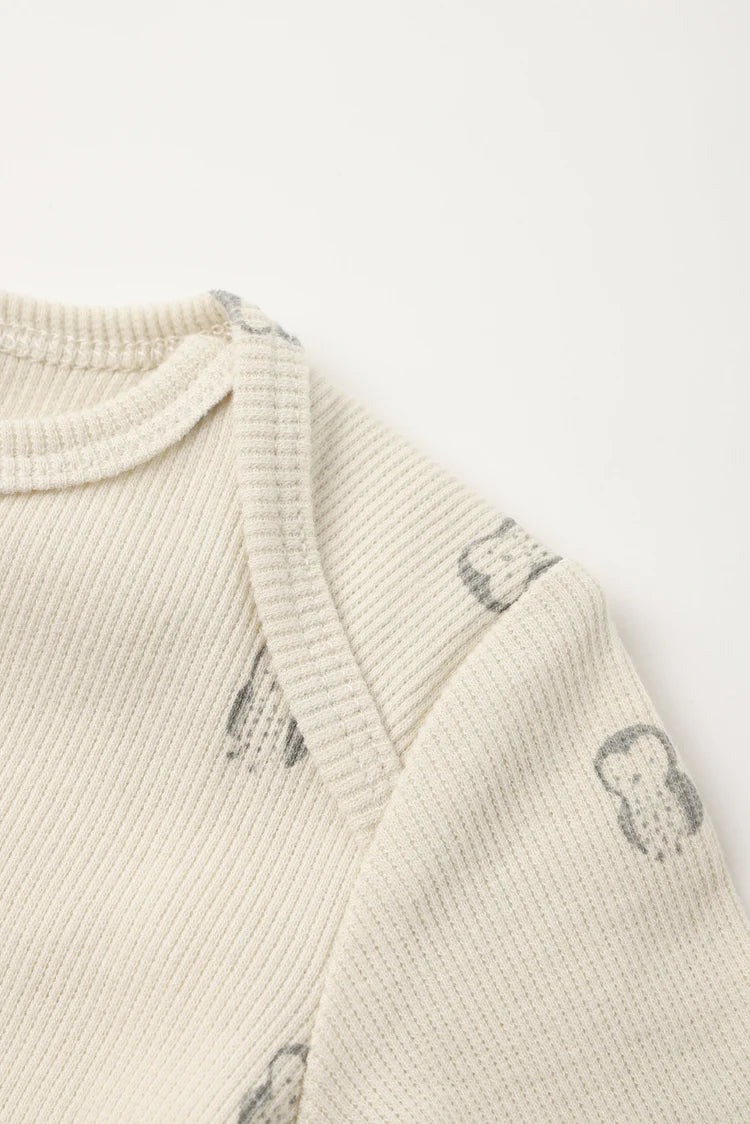Knotted Baby Gown + Hat Set | Owls | Quincy Mae