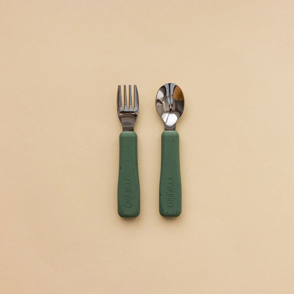 Metal Fork and Spoon Set