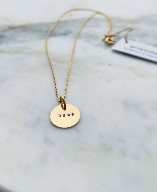 14K Gold Filled "Mama" Necklace