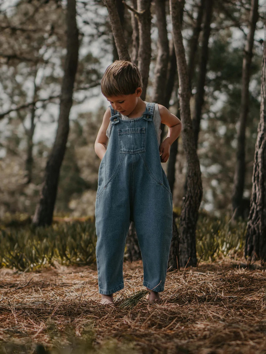 the simple folkTheOversizedDenimDungaree-