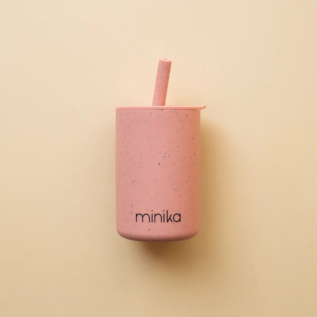 Silicone Straw Cup With Lid