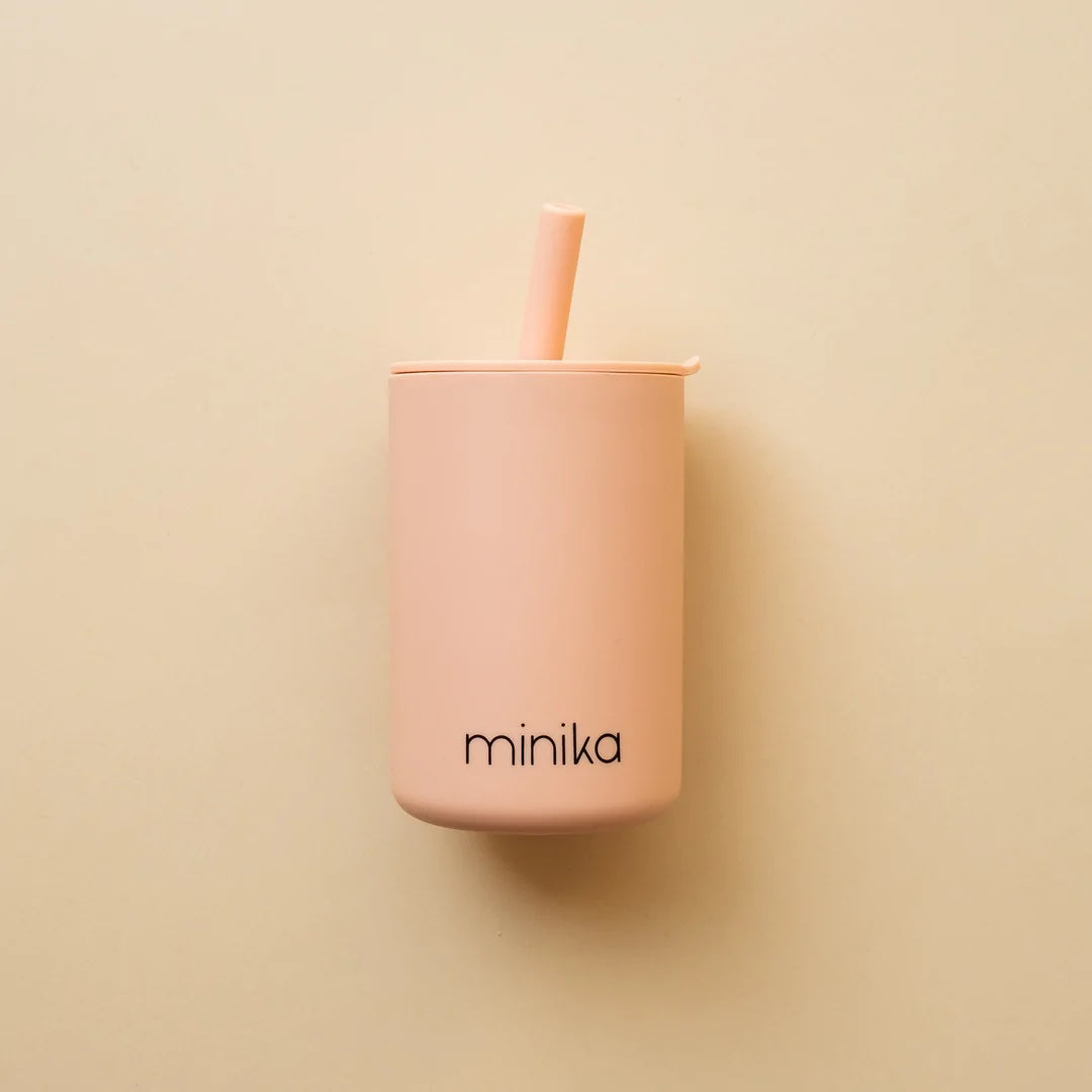 Silicone Straw Cup With Lid