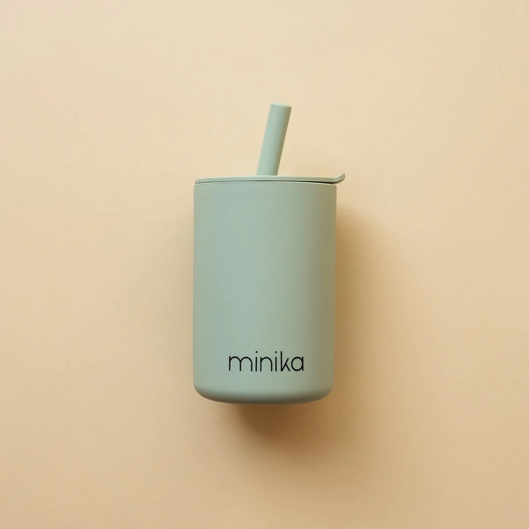 Silicone Straw Cup With Lid