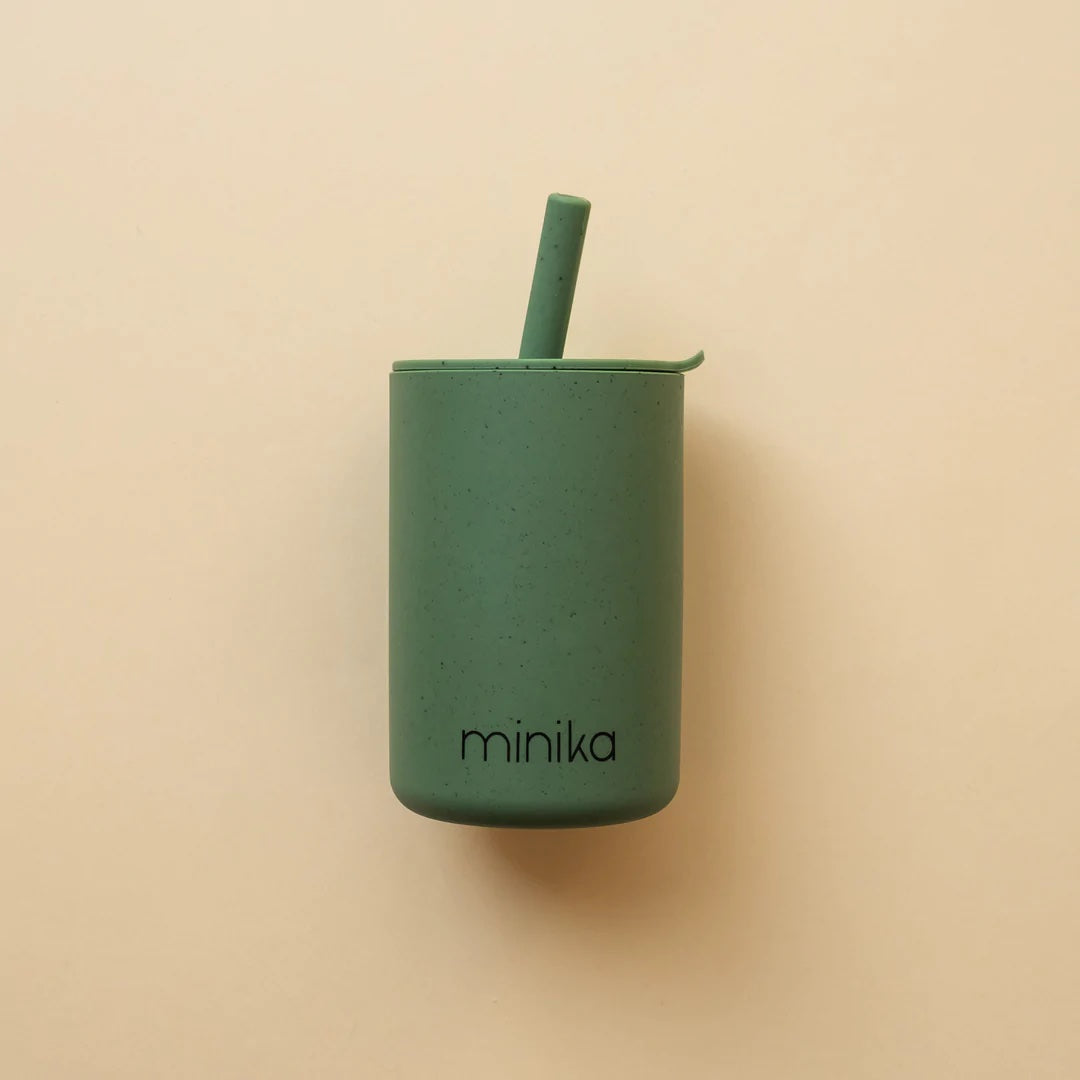 Silicone Straw Cup With Lid