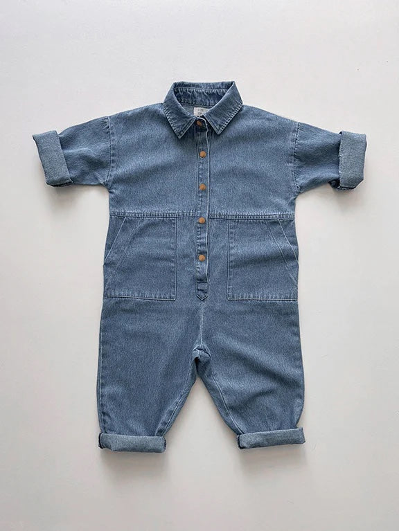 The Denim Boiler Suit- The Simple Folk