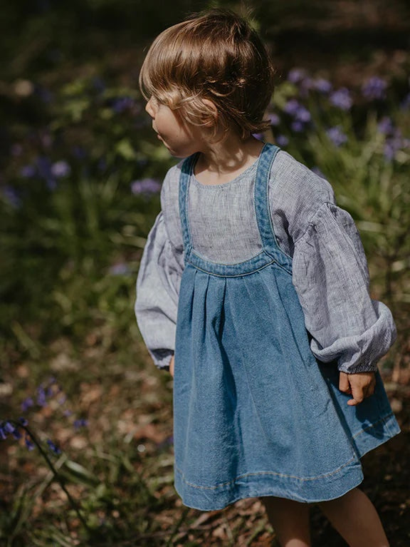 The Oversized Denim Pinafore- The Simple Folk