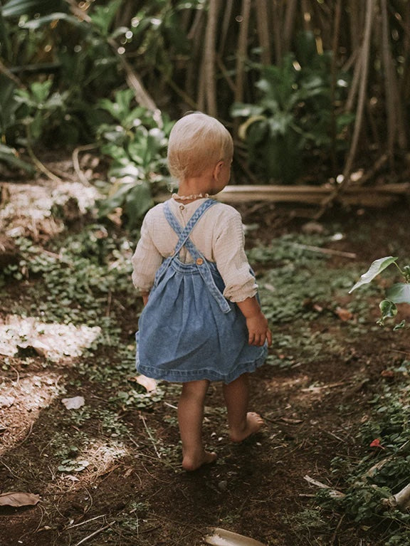 The Oversized Denim Pinafore- The Simple Folk