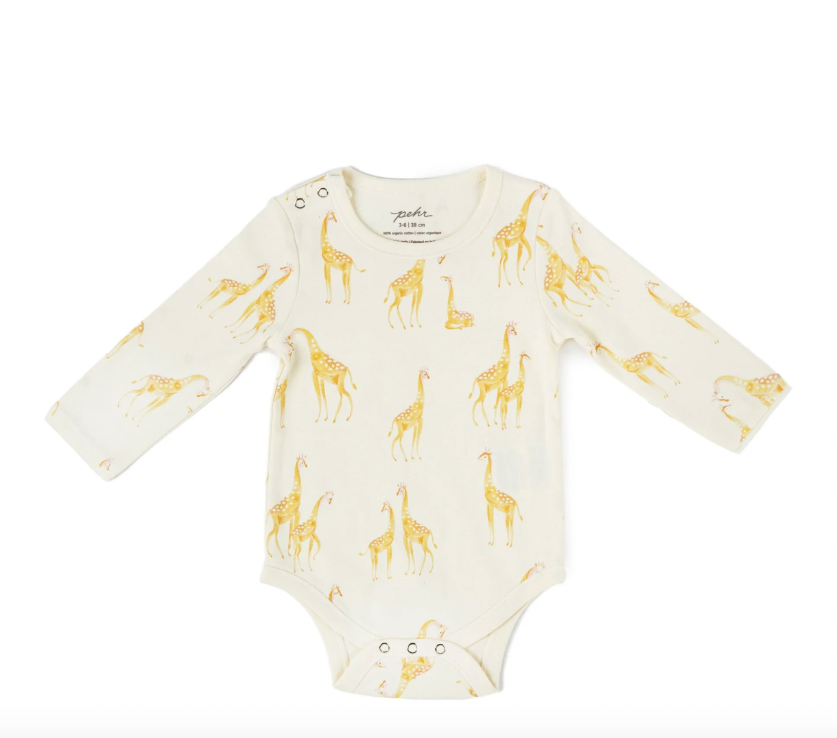 One-Piece Bodysuit | Pehr | Follow Me Giraffe