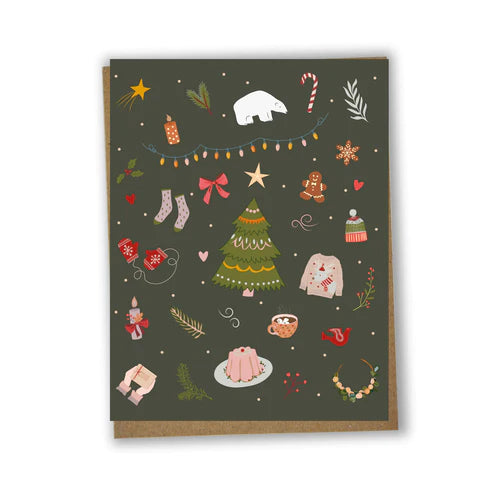 Mini greeting card | Christmas tree
