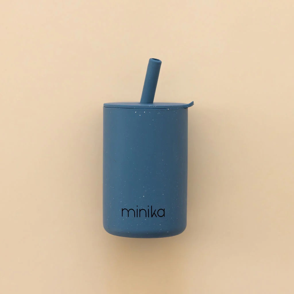 Silicone Straw Cup With Lid