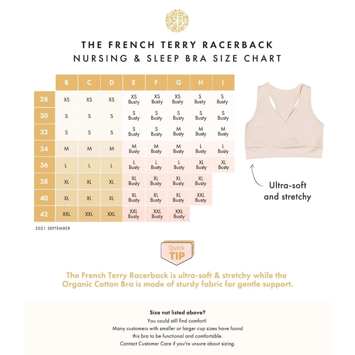 French Terry Racerback Nursing & Sleep Bra | Twilight