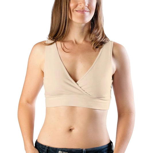 Organic Cotton Nursing & Sleep Bra | Beige