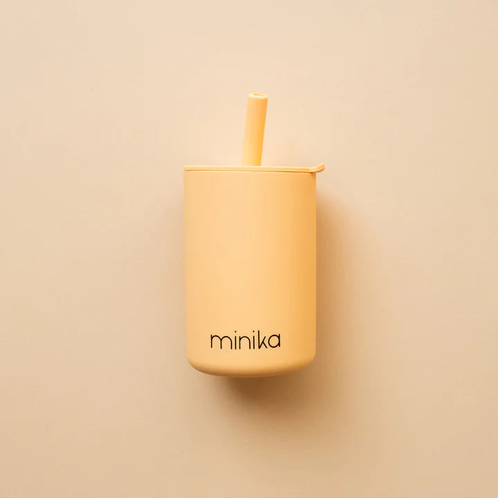 Silicone Straw Cup With Lid