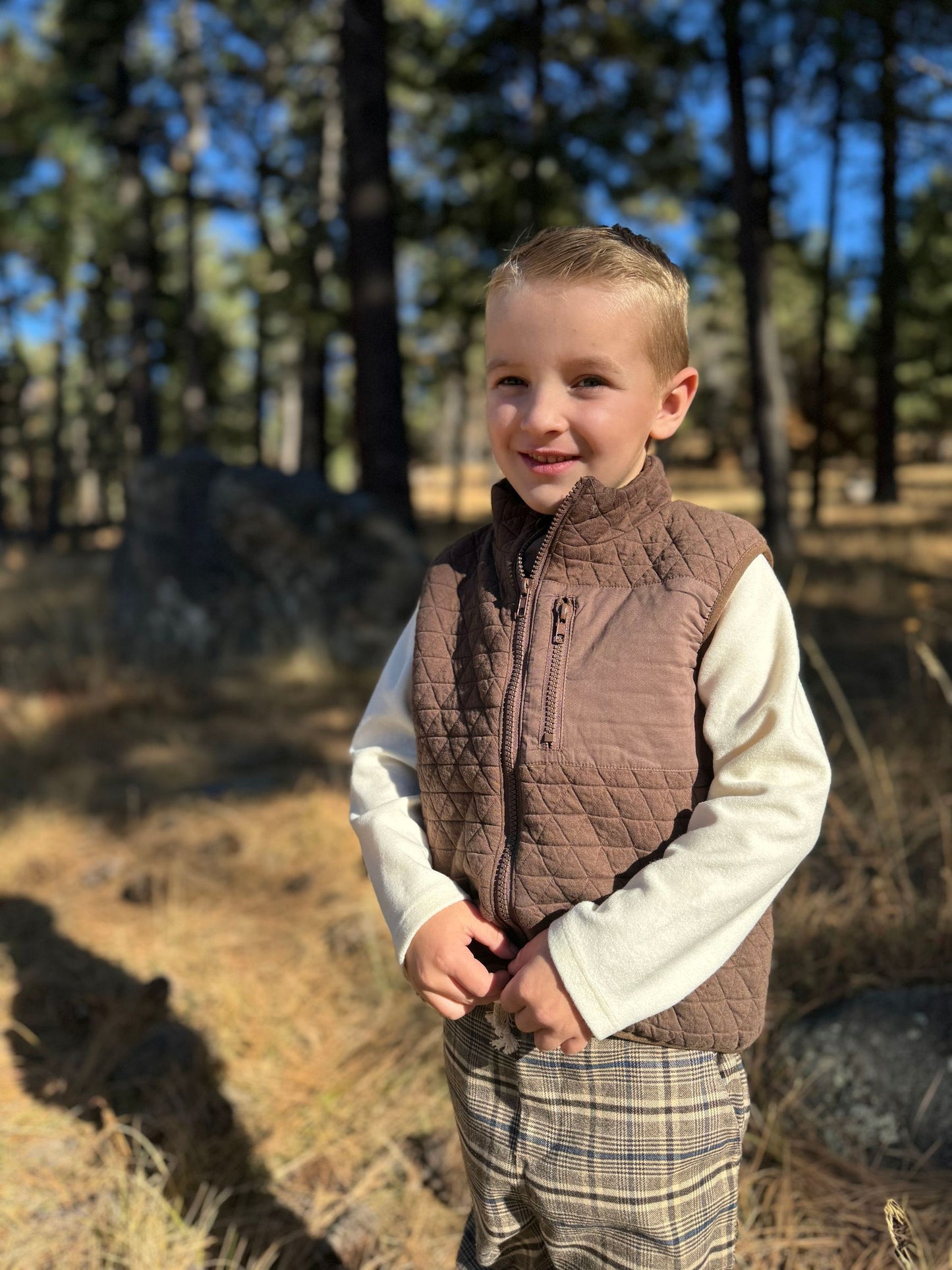 Hunter Vest | Brown | Me & Henry