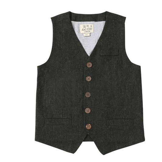Victor Vest | Green Tweed | Me & Henry