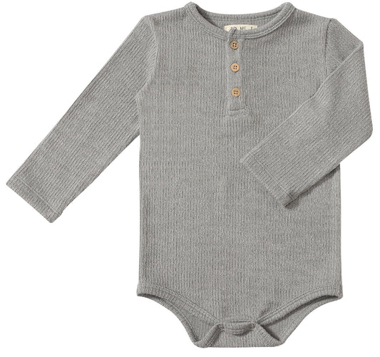 Aynor Henley Onesie | Grey | Me & Henry