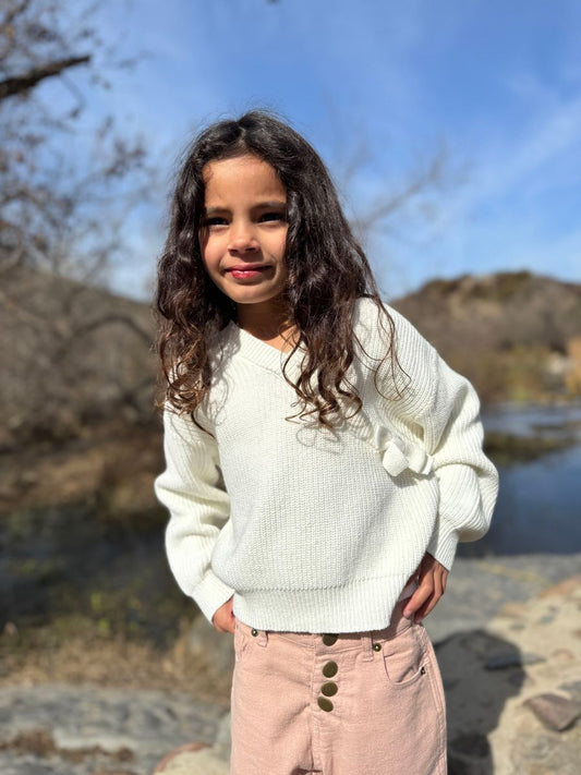 Zoe Sweater | Ivory Knit | Vignette