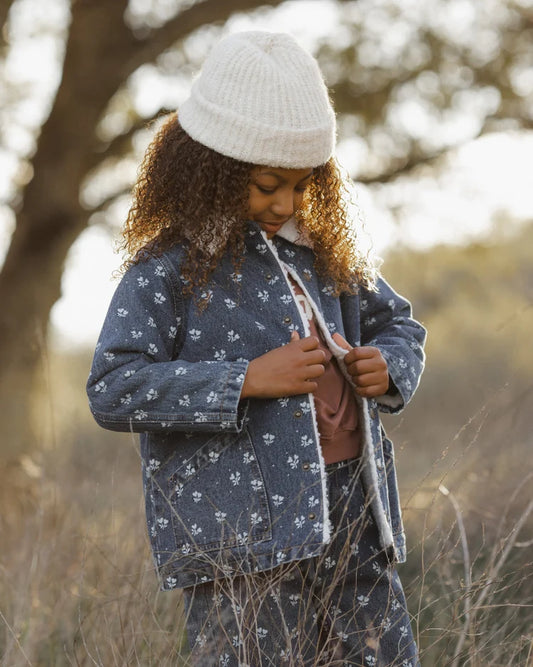 Long Chore Coat | Heart Ditsy | Rylee & Cru