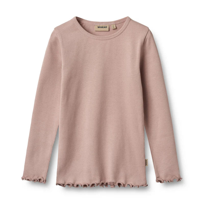 Long Sleeve T-shirt Ida | Rose Powder | Wheat Kids