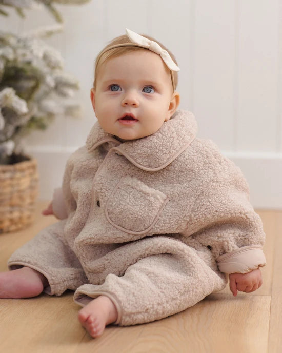 Shearling Jumpsuit | Rose Water | Quincy Mae
