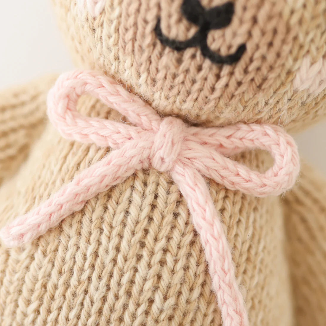 Baby Honey Bear (Blush Bow) | Cuddle + Kind