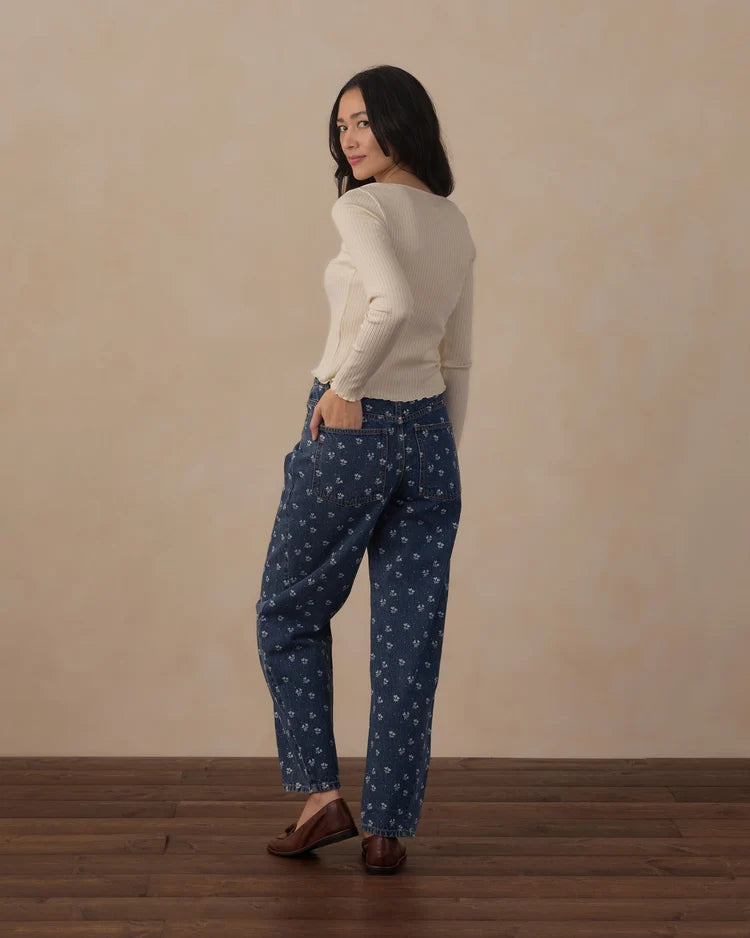 Women's Barrel Pant | Indigo | Rylee & Cru