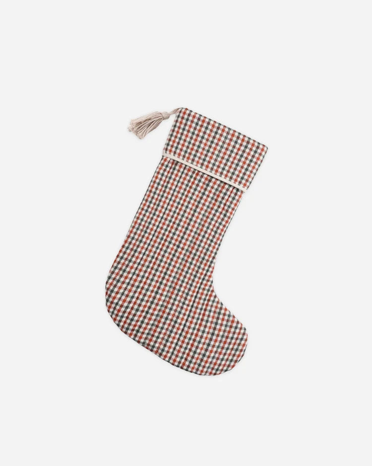 Christmas Stocking | Holiday Gingham | Rylee & Cru