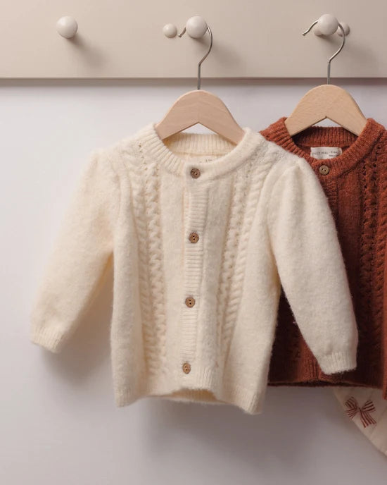 Holly Cardigan | Natural | Quincy Mae