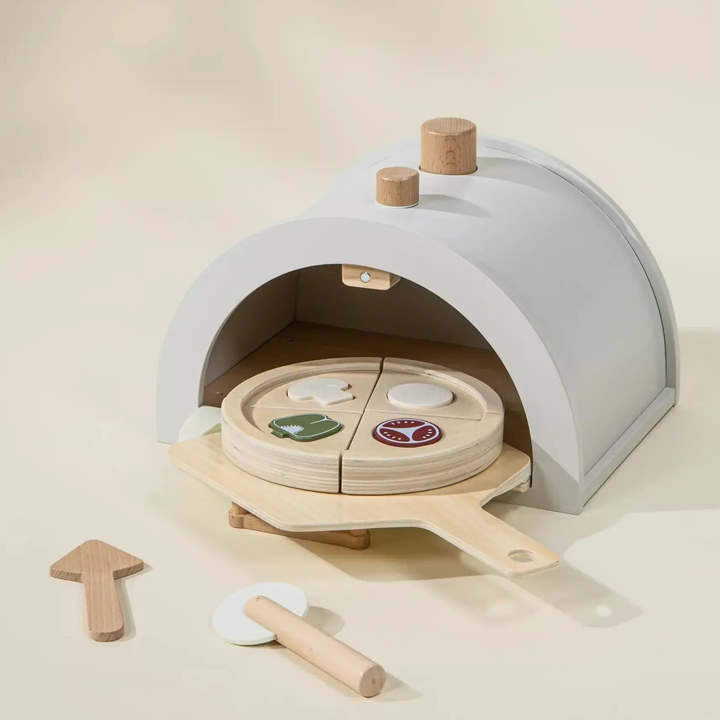 Wooden Pizza Oven Playset and Accessories | Coco Village