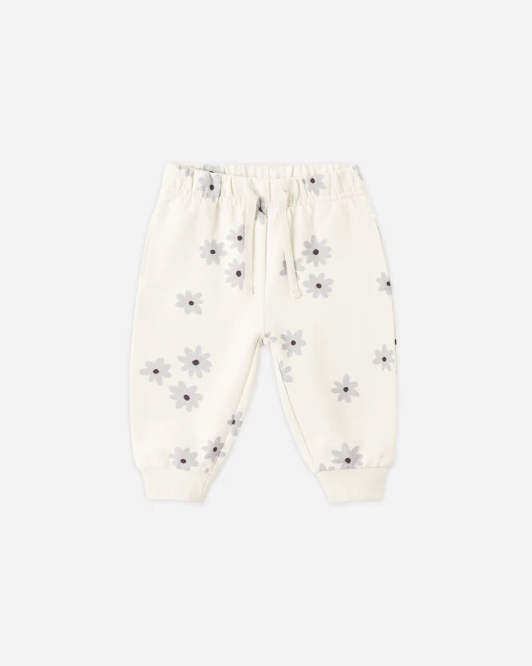 Ruffle Fleece Sweatsuit | Blue Daisy | Quincy Mae