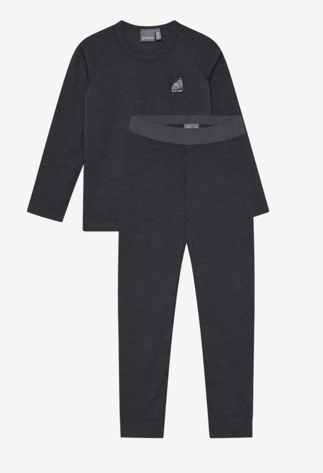 Ski Underwear with Wool | Phantom | Color Kids