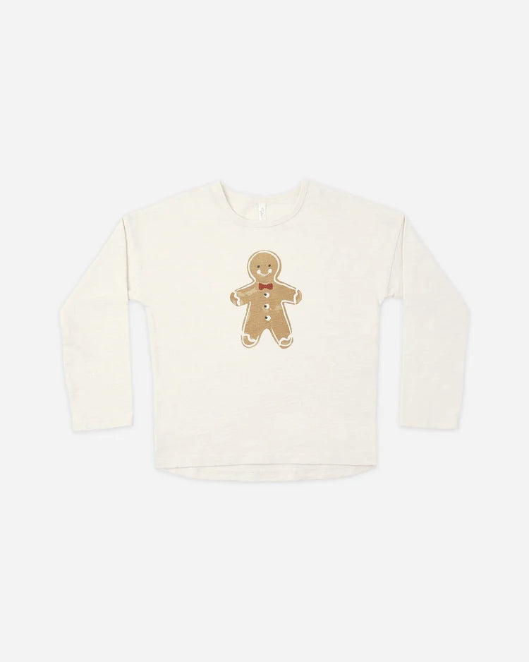Long Sleeve Tee | Gingerbread Man | Rylee & Cru