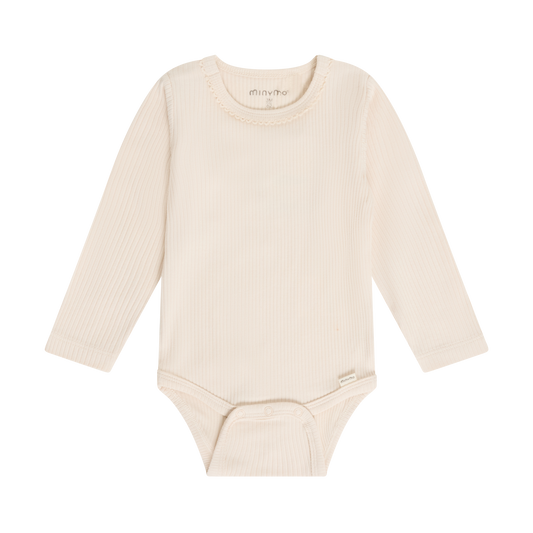 Long Sleeve Ribbed Body Suit | Speedpearl | Minymo