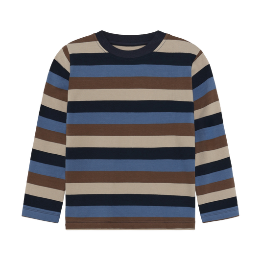 Long Sleeve TShirt | Blue Stripe | Minymo