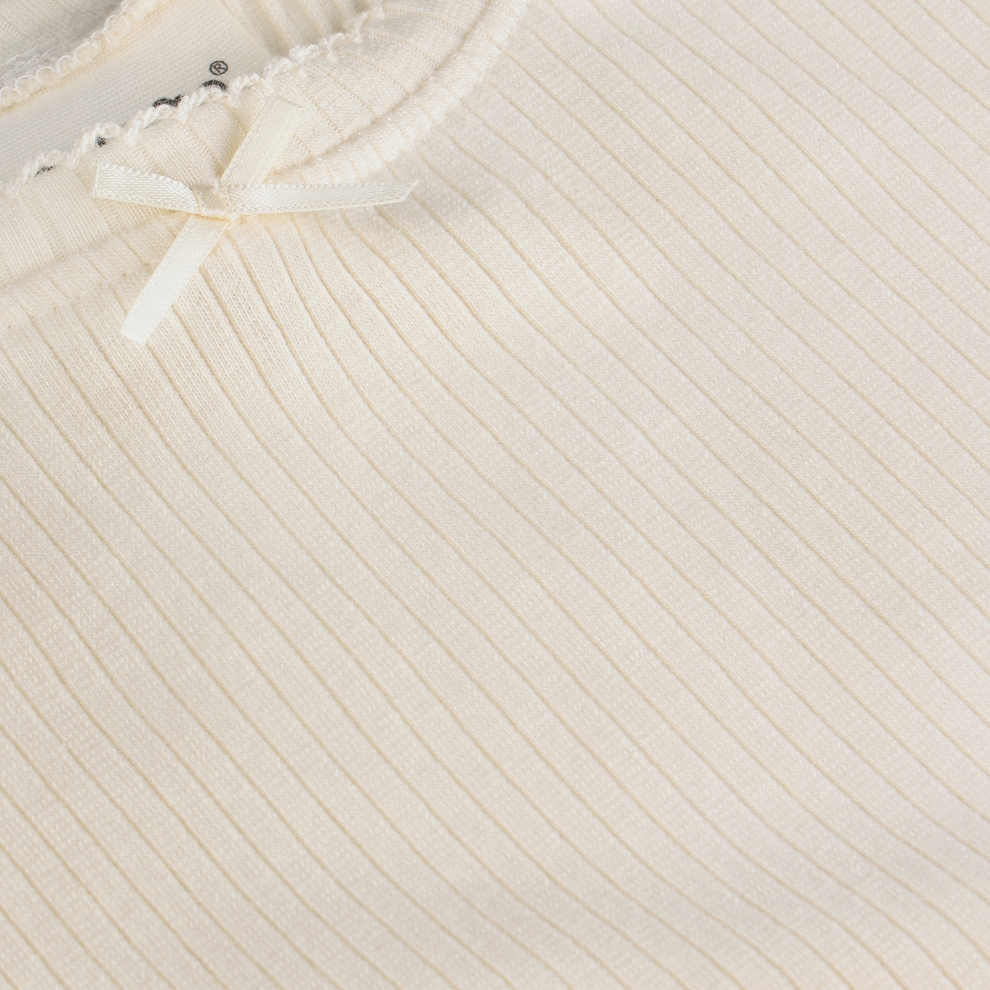 Long Sleeve Ribbed TShirt | Seedpearl | Minymo