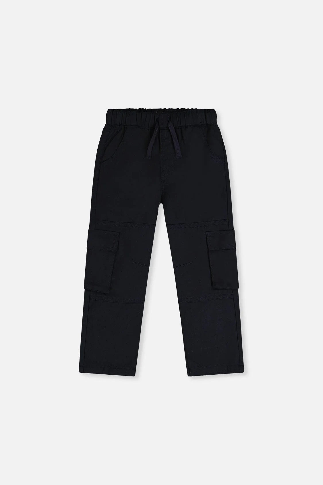 Twill Pants with Cargo Pockets | Dark Blue | Deux Par Deux