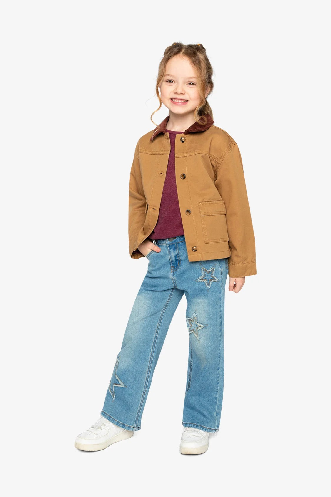 Barn Jacket | Brown Yellow | Deux Par Deux