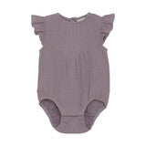 Infant Girl Romper SS Woven | Elderberry | Fixoni