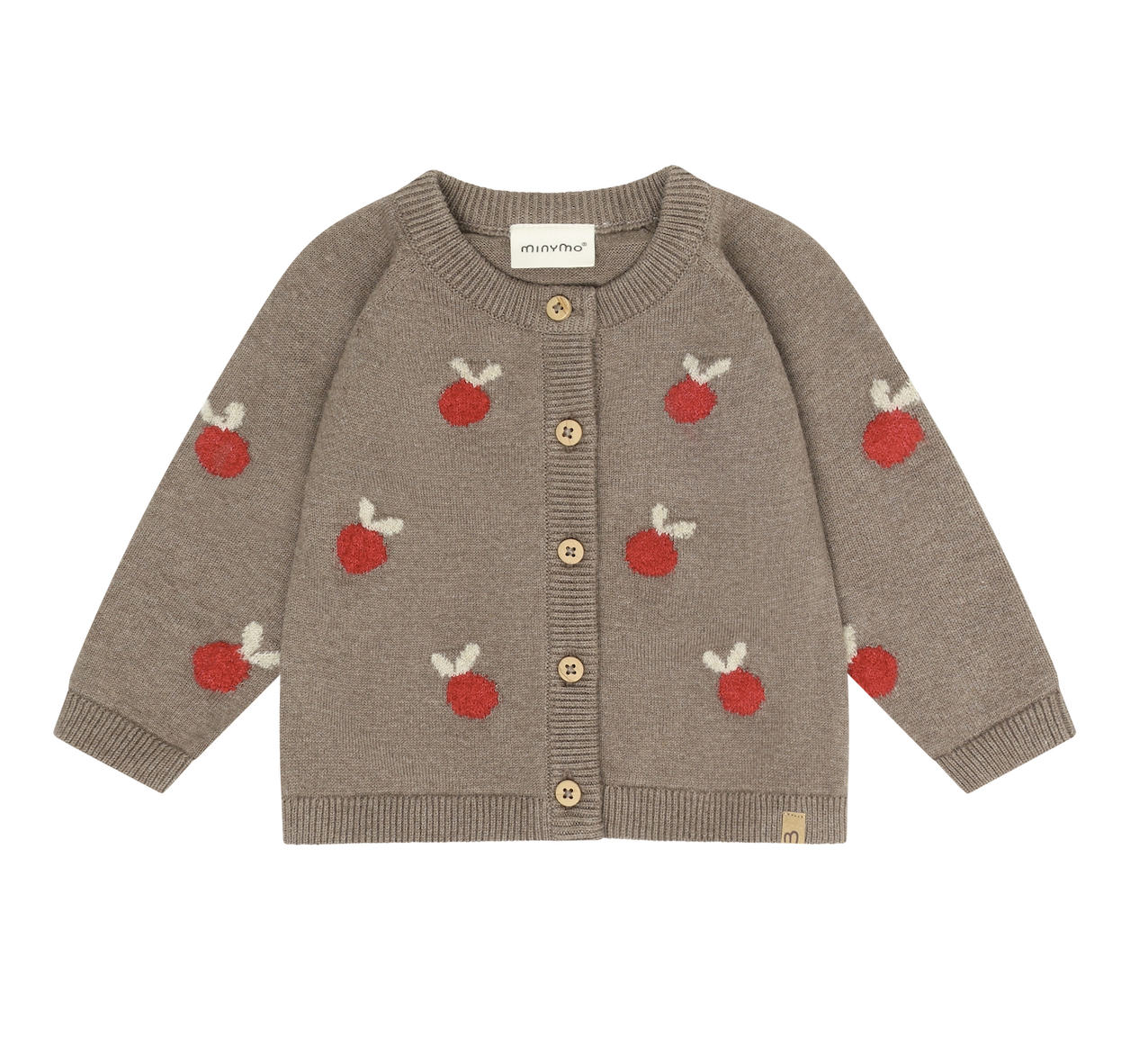 Knit Cardigan | Apples | Minymo