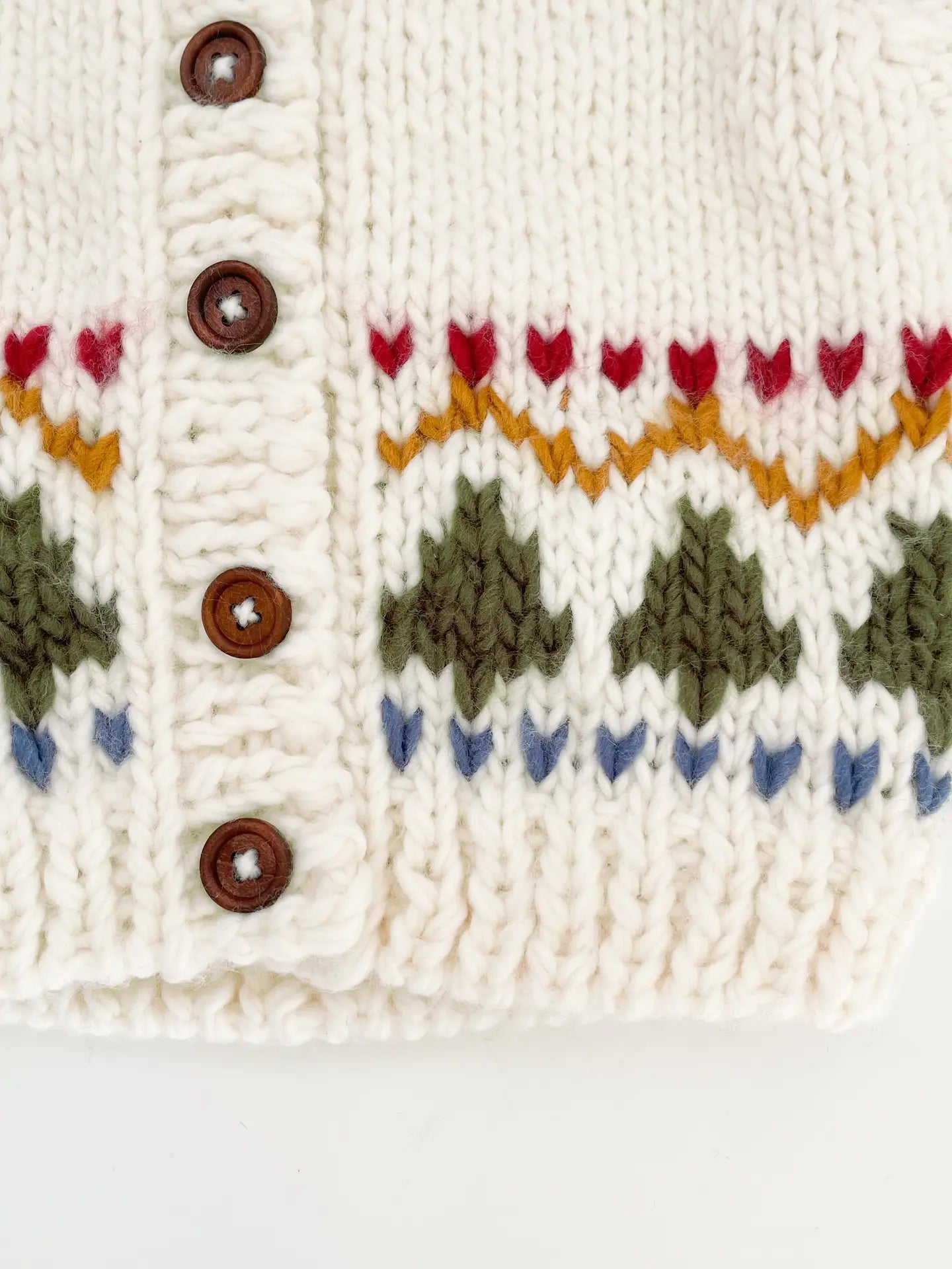 Holiday Tree Fair Isle Cardigan | The Blueberry Hill