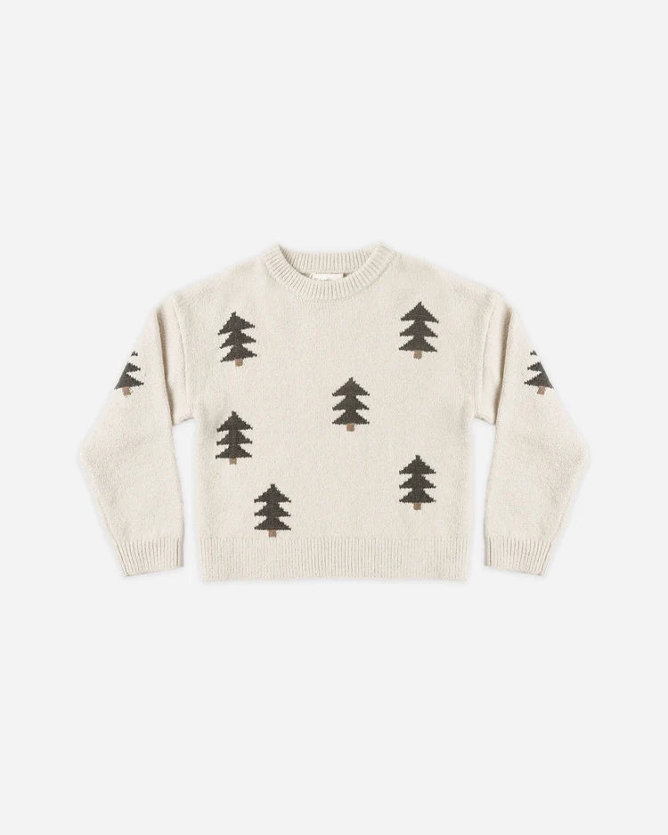 Aspen Sweater | Tree Jacquard | Rylee & Cru