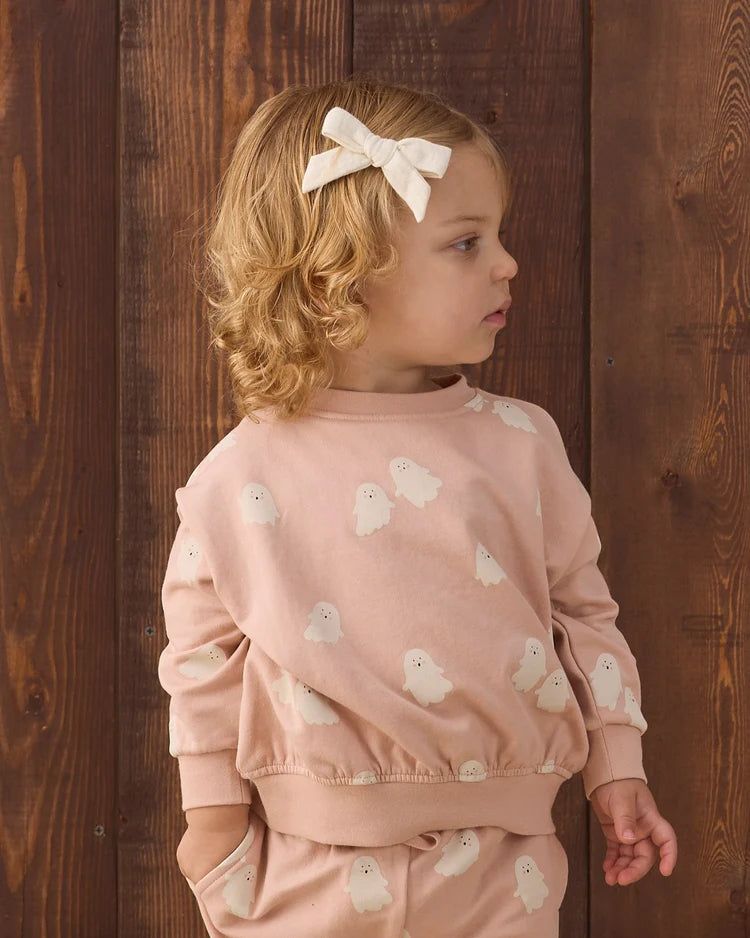 Relaxed Fleece Sweatshirt | Sweet Ghost | Quincy Mae