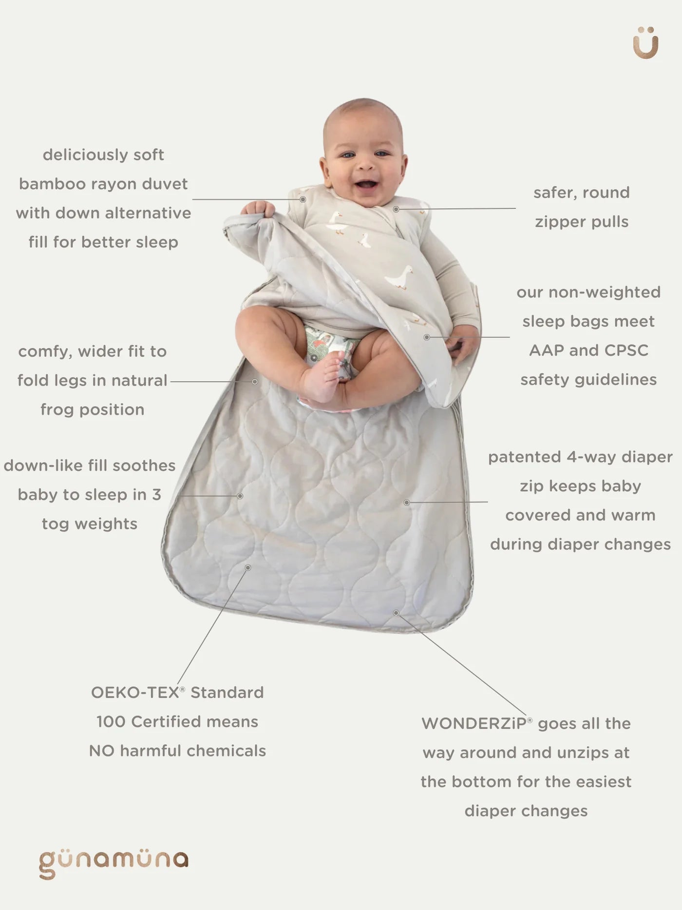 Sleep Sack 1.0 TOG | Posie | Gunamuna