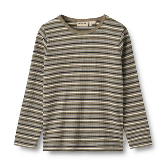 Stig T-Shirt | Stripe | Wheat Kids