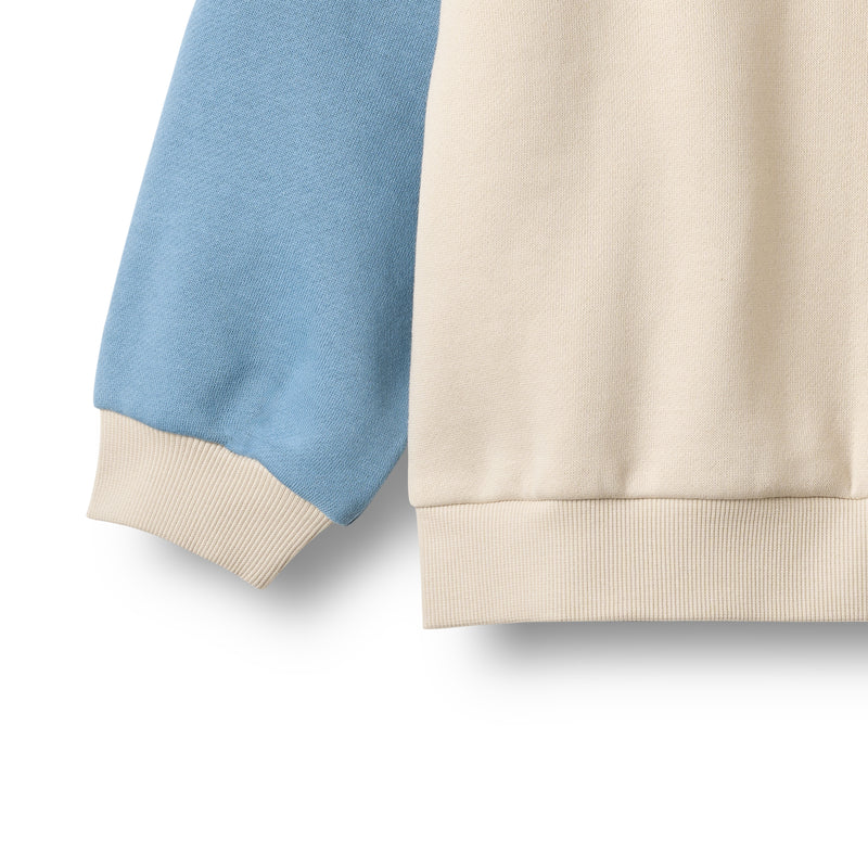 Sweatshirt Badge Elliot | Off White | Wheat Kids